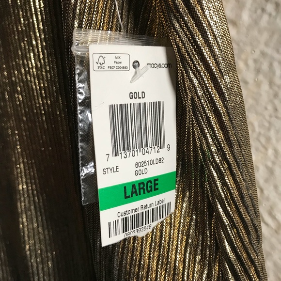 NWT Bar III gold/black sleeveless blouse. - Picture 4 of 6